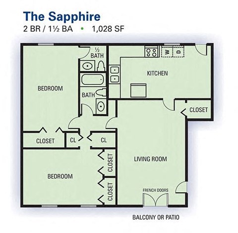 Emerald Pointe 2 Bed | 1.5 Bath